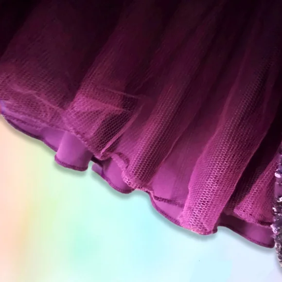 City Studio Fit & Flare Dress Size 0 Juniors Sequined City Studios Winter Dance - Picture 5 of 11